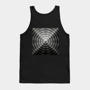 Sacred Geometry 3D Watercolor Pyramid Architecture Tank Top